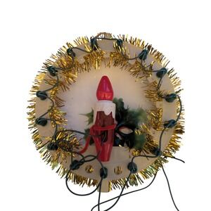 8"‎ Light Wreath Blinking By Liberty Bell Christmas Vintage Works Shows Red